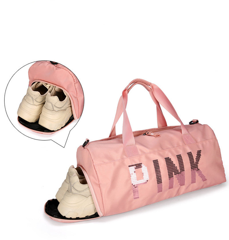 Sequins PINK Sports Bag