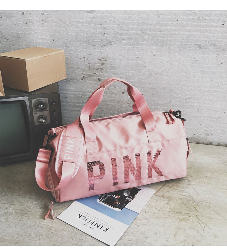Sequins PINK Sports Bag