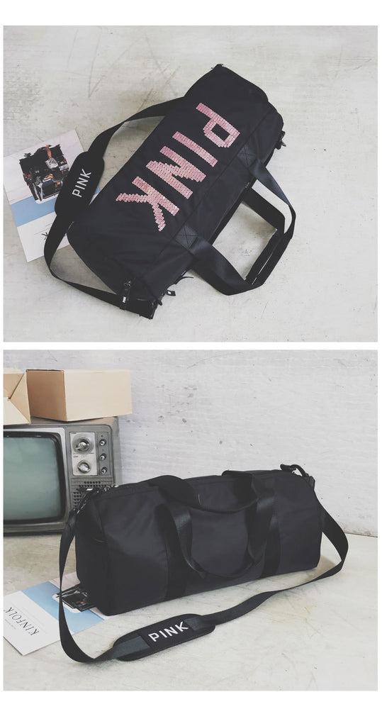 Sequins PINK Sports Bag