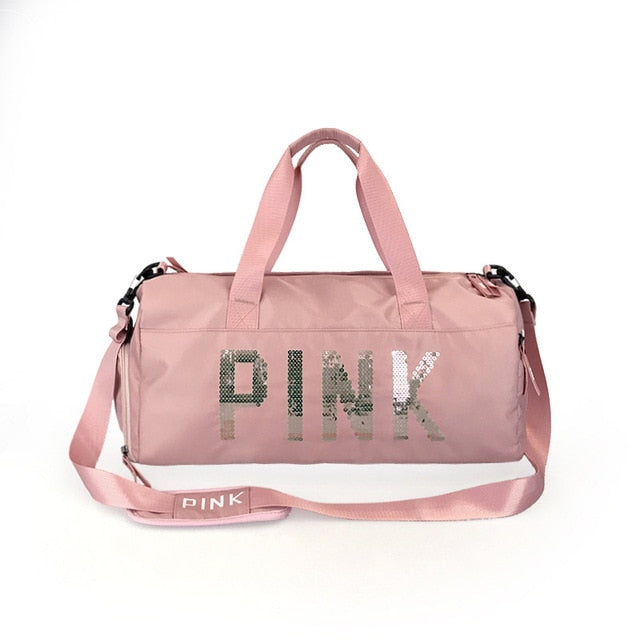 Sequins PINK Sports Bag