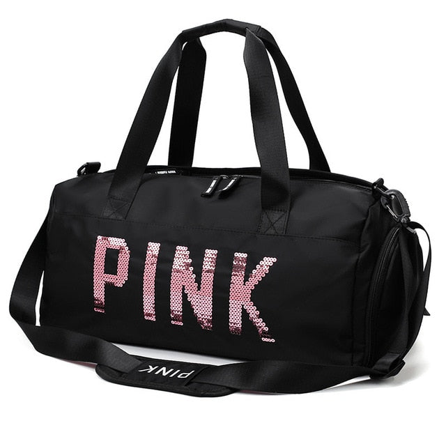 Sequins PINK Sports Bag